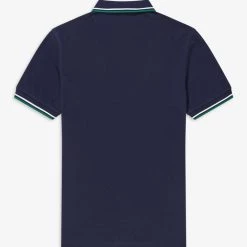 Fred Perry Polo Carbon Blue / White / Rafg