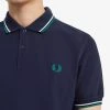 Fred Perry Polo Carbon Blue / White / Rafg