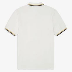 Fred Perry Twin Tipped Polo Snow / Gold / Black Guys