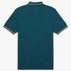 Guys Fred Perry Polo Petrol Dreams / Daffodil / Navy (Last Ones Sizes MED!)
