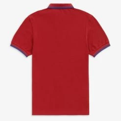 Fred Perry Twin Tipped Polo Deep Red / Cobalt
