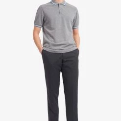 Guys Fred Perry Polo Steel Marl / Snow White / Riviera (Only Small Left!)