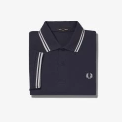 Fred Perry Polo Dark Graphite // White Guys