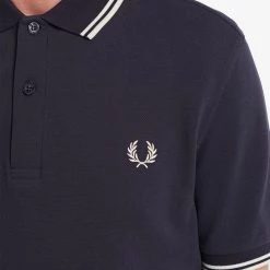 Fred Perry Polo Dark Graphite // White Guys