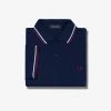 Fred Perry Polo Carbon Blue / Brighton Blue / Aubergine