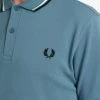Fred Perry Polo Ash Blue / Snow White / Black Guys