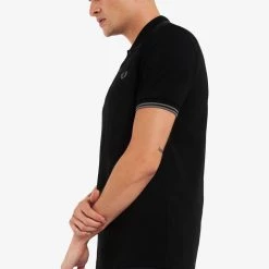 Guys Fred Perry Polo Black / Gunmetal