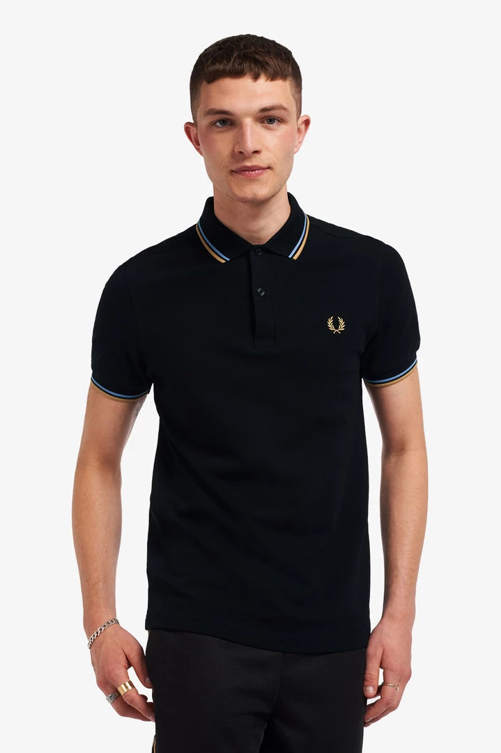 Guys Fred Perry Polo Black / Sky / Desert 4 Guys Fred Perry Polo Black / Sky / Desert