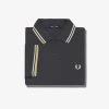 Fred Perry Polo Gunmetal / Ecru / Desert