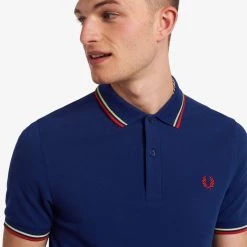 Fred Perry Polo French Navy / Wax Yellow / Washed Red Guys 10 Fred Perry Polo French Navy / Wax Yellow / Washed Red Guys