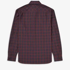Fred Perry Winter Tartan Long Sleeve Mahogany (Last One, Size Small!) 10 Fred Perry Winter Tartan Long Sleeve Mahogany (Last One, Size Small!)