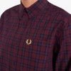 Fred Perry Winter Tartan Long Sleeve Mahogany (Last One, Size Small!)