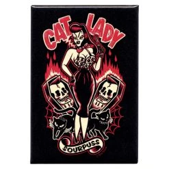 Sourpuss Housewares Cat Lady Magnet