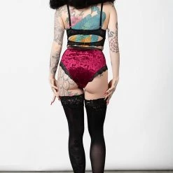 KillStar Mercy Lace Garter Belt Blood Red Gals