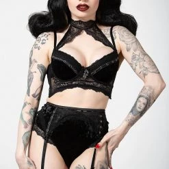 KillStar Mercy Lace Garter Belt