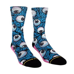 Merge4 Jimbo Blue Eyeball Crew Socks Accessories