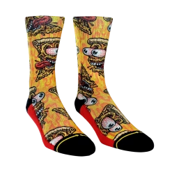 Merge4 Accessories Jimbo Pizza Party Crew Socks