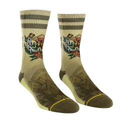 Merge4 Horseshoe Tattoo Flash Crew Socks