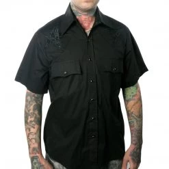 Kreepsville 666 Guys Hellbilly Baphomet Western Shirt