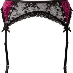 KillStar Mercy Lace Garter Belt Blood Red Gals