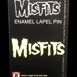 Band Merchandise Accessories Misfits Glow In The Dark "Monster Logo" Enamel Pin