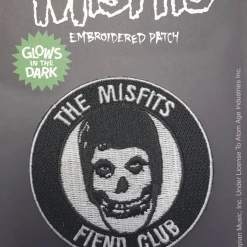 Band Merchandise Misfits Fiend Club Glow In The Dark Patch Patches