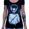 Lowbrow Art Company Monster's Bride Scoop Neck Tee Gals