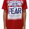 Band Merchandise Guys Fear More Beer Can Label Shirt