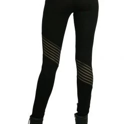 DeadRockers Gals Multi Panel Faux Leather Leggings