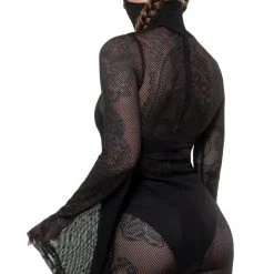 KillStar Gals Neo-Nyx Mask Fishnet Dress
