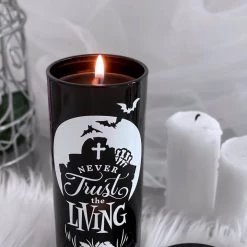 KillStar Housewares Never Trust The Living Glass Candle