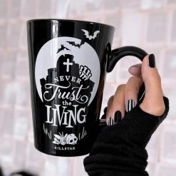 KillStar Never Trust The Living Tall Mug Housewares