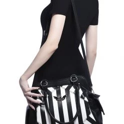 KillStar Striped Never Trust The Living Handbag Gals