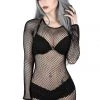 KillStar Gals Fishnet Bodycon Dress