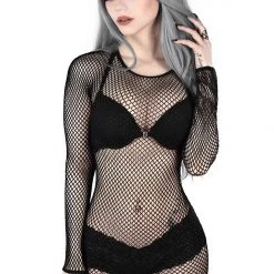 KillStar Gals Fishnet Bodycon Dress