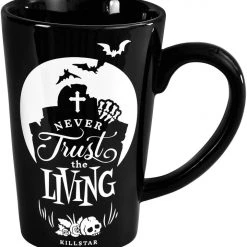 KillStar Never Trust The Living Tall Mug Housewares 5 KillStar Never Trust The Living Tall Mug Housewares