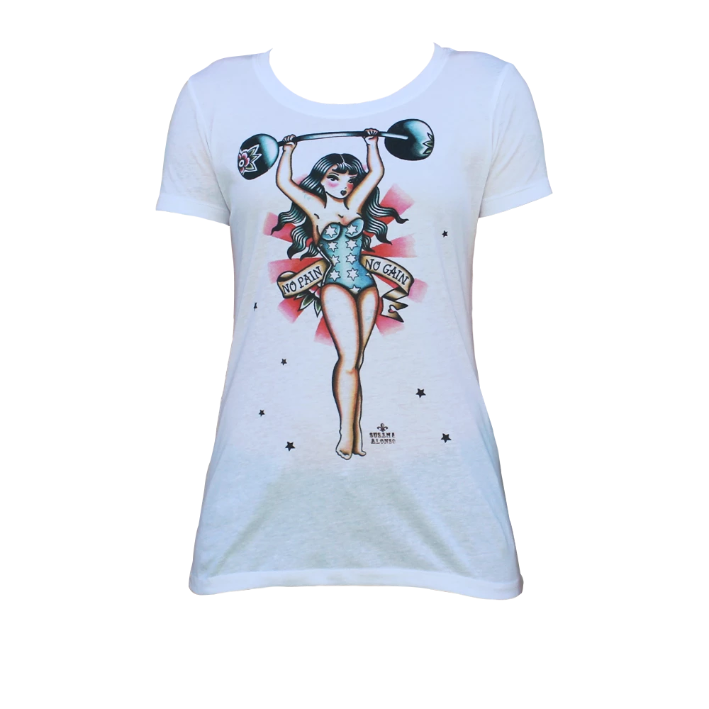 Black Market Art Company Gals No Pain No Gain Ladies Shirt 4 Black Market Art Company Gals No Pain No Gain Ladies Shirt