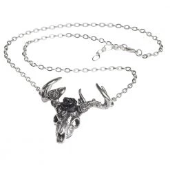 Alchemy Of England Gals Rose Deer Pendant Necklace