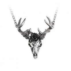 Alchemy Of England Gals Rose Deer Pendant Necklace