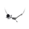 Alchemy Of England Gals Love Never Dies Skeleton Rose Necklace