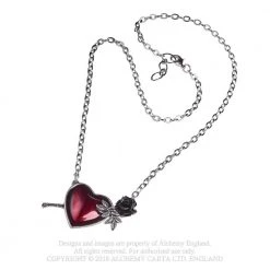 Alchemy Of England Gals Glossy Rose Heart Necklace
