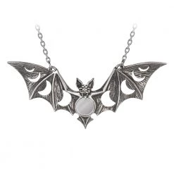 Alchemy Of England Lunaeca Moon Phase Bat Necklace Accessories
