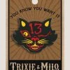 Trixie & Milo Patches Black Cat 13 Enamel Pin