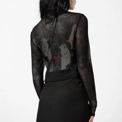KillStar Planetary Party Mesh Top