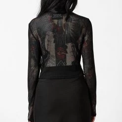 KillStar Planetary Party Mesh Top