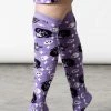 KillStar Purr Off Knee-High Socks Purple Plum Gals