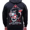 Black Market Art Company Tattoo Flash Panther Hoodie