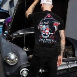 Black Market Art Company Tattoo Flash Panther Shirt