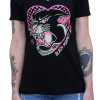 Black Market Art Company Pink Panther V Neck Top