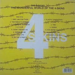 Vinyl Records The 4 Skins - The Wonderful World Of The 4 Skins (Best Of) LP Music